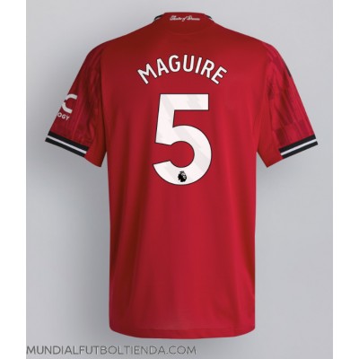 Camiseta Manchester United Harry Maguire #5 Primera Equipación Replica 2025-26 mangas cortas Camiseta Manchester United Harry Maguire #5 Primera Equipación Replica 2025-26 mangas cortas